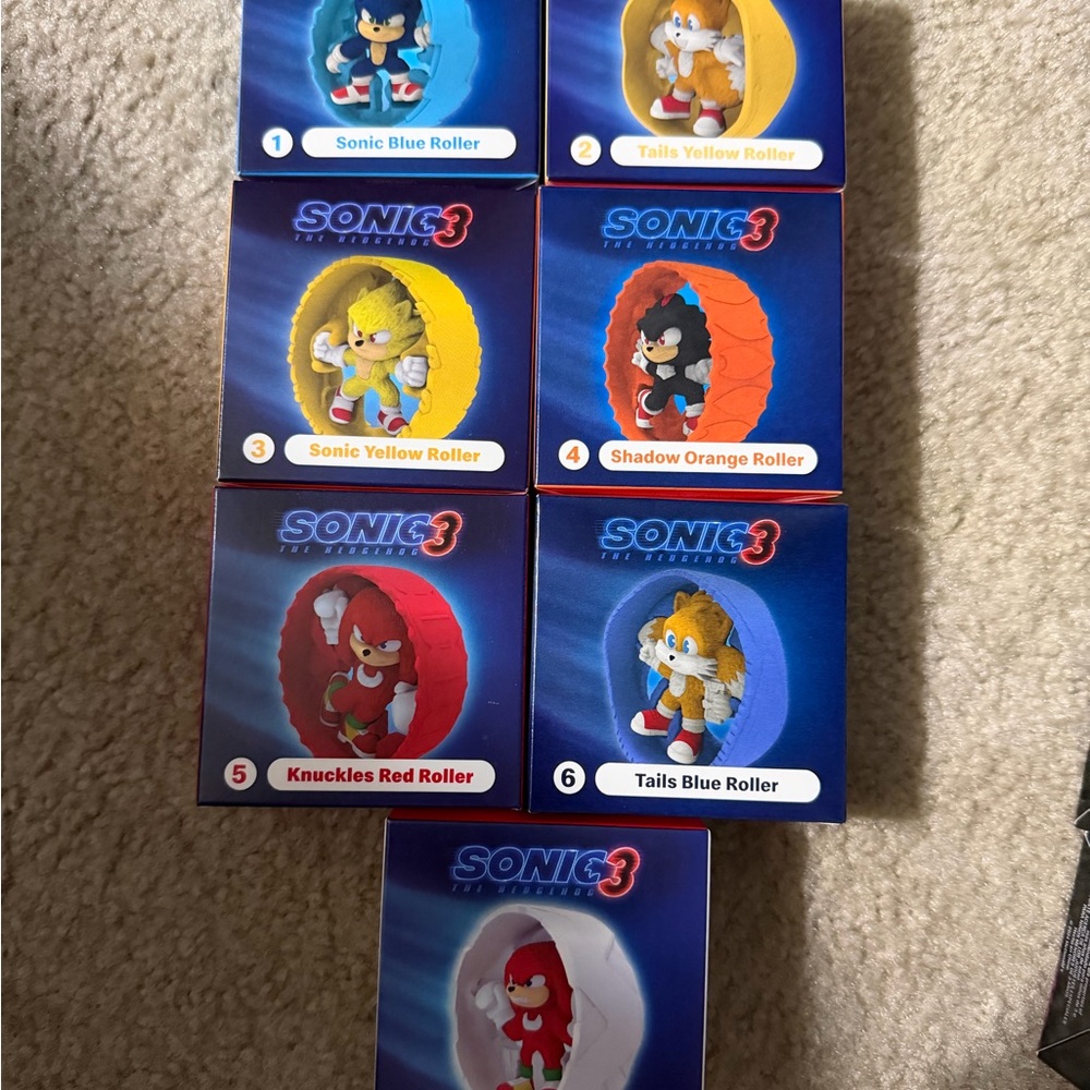 Sonic 3 Collectible Figurines Set